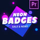 Sale &amp; News Neon Badges [Premiere Pro] - VideoHive Item for Sale
