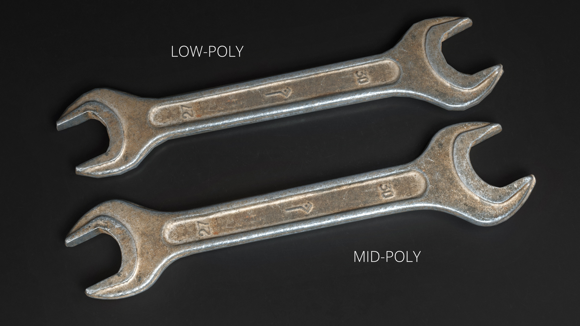 Wrench 3D model gameready photoscan 03 by bawan_video 3DOcean