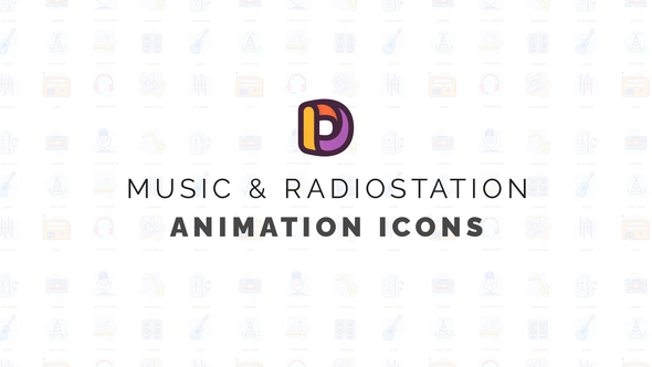 Music and radiostation - Animation Icons
