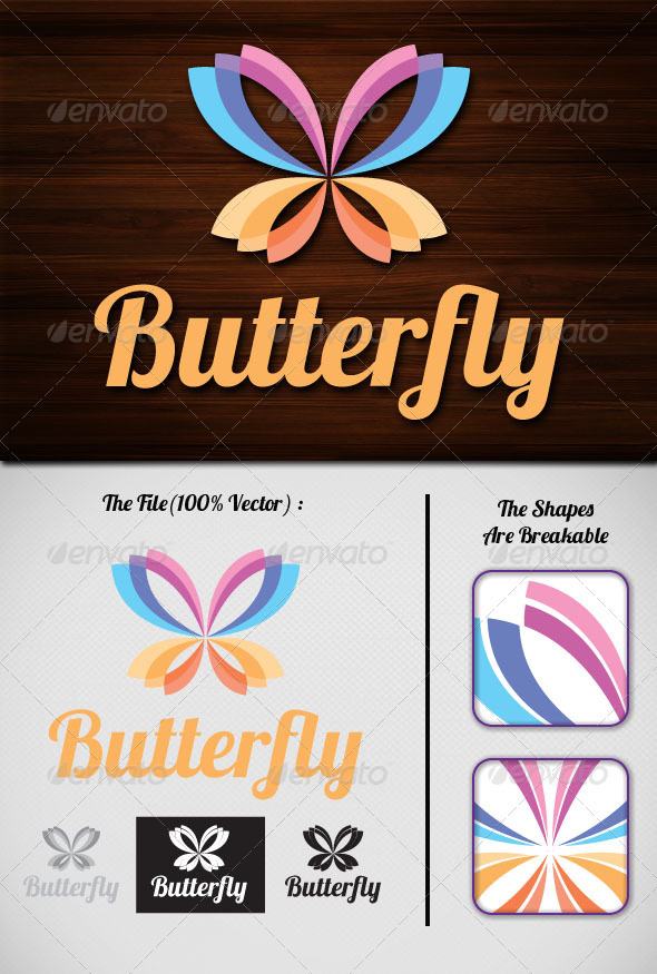 Butterfly Logo - Animals Logo Templates
