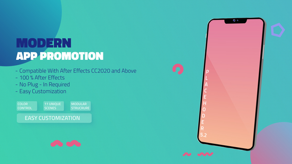 Modern App Promo Product Promo template preview