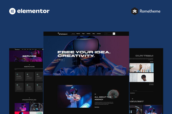 D'Urban - Digital Agency Elementor Pro Full Site Template Kit