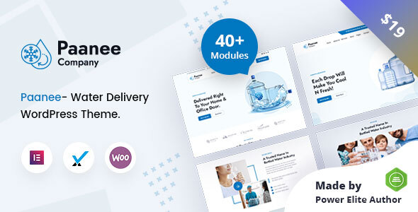 Download Paanee – Drinking Water Delivery WordPress Theme Free Nulled
