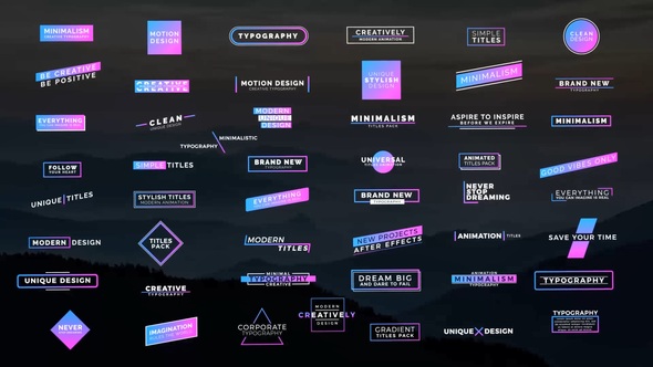 50 Colorful Titles Titles template preview