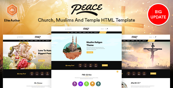 Top Peace - Church / Muslims / Temple HTML Template
