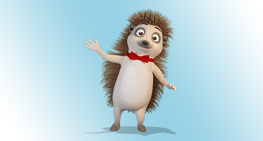 Hedgehog 3D Character