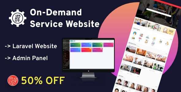 Handy service - On-Demand Home Services, Business Listing, Handyman Booking Website with Admin panel