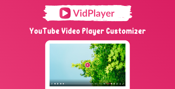 VidPlayer - YouTube Video Player Customizer
