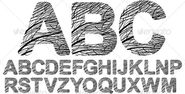 Organic style font - Decorative Symbols Decorative