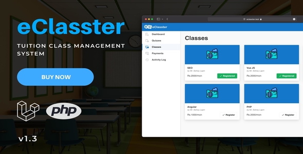 eClasster - Online Class Management System