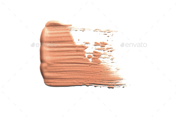 Foundation cream on a white background. Isolated.