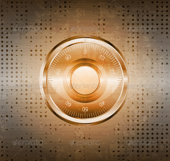 Grungy lock. - Backgrounds Decorative