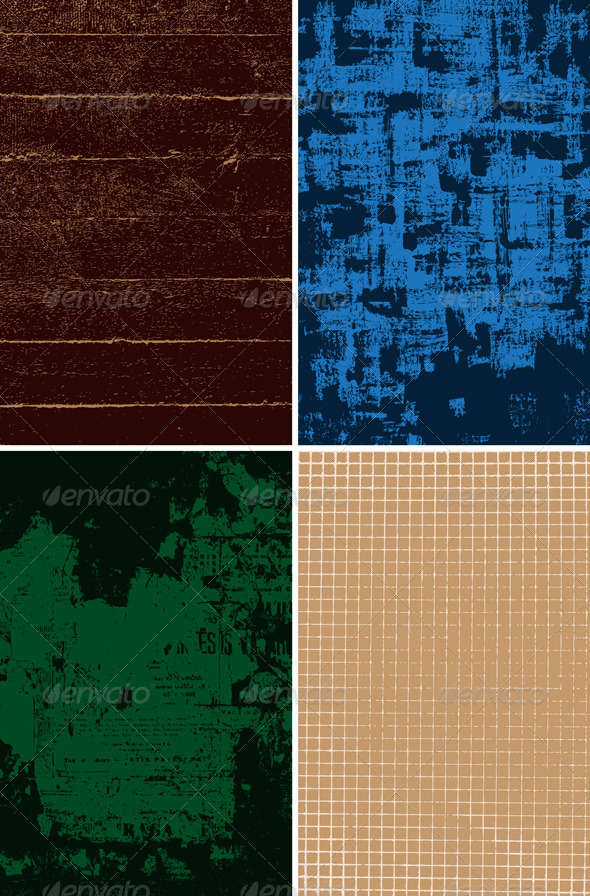Set of grungy vector backgrounds - Abstract Conceptual