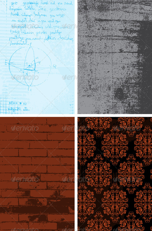Set of vector backgrounds - Backgrounds Decorative