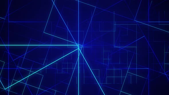 grid animation on black background.