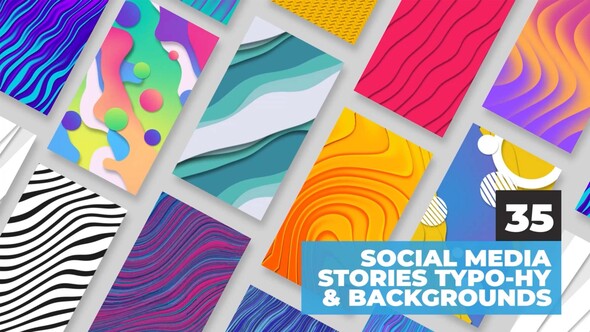 Social Media Stories - Backgrounds and Typography