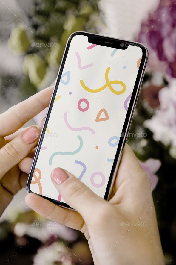 Cute pastel phone screen wallpaper