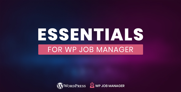 Essentials for WP Job Manager