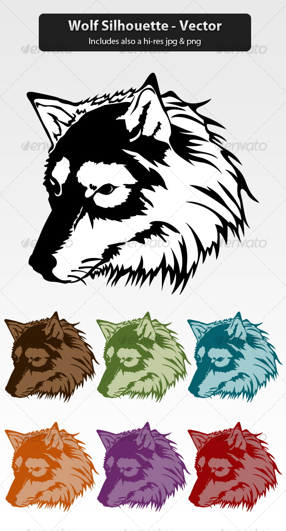 Wolf Silhouette - Animals Characters
