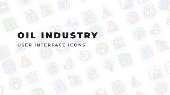 Oil industry - User Interface Icons
