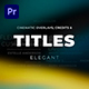 Titles Elegant Cinematic 2 - VideoHive Item for Sale