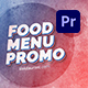 Food Menu Promo | Premiere Pro - VideoHive Item for Sale