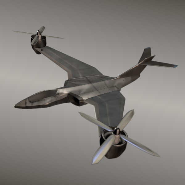 Aviocopter concept aircraft - 3DOcean Item for Sale