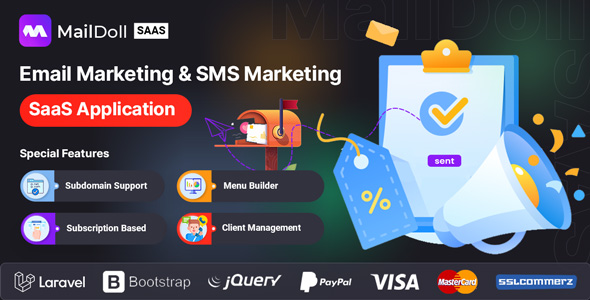 Maildollsaas - Email Marketing & SMS Marketing SaaS Application