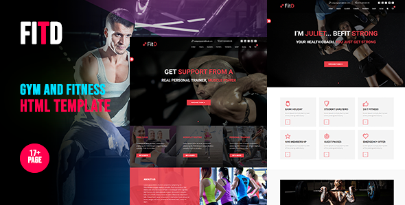 Wondrous FitD - Gym and Fitness HTML Template