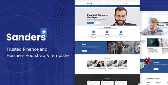 Special Finance Business HTML Template - Sanders