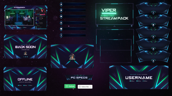 Viper Stream Pack Overlays