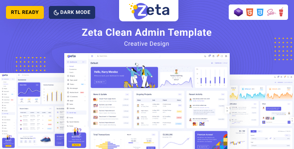 Zeta - Bootstrap 5 HTML Admin & Dashboard Template