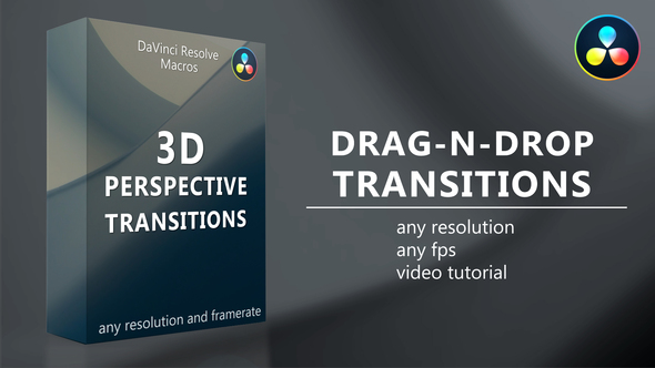 3D Perspective Transitions for DaVinci Resolve