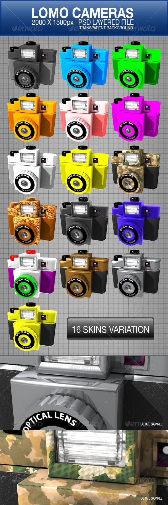 Lomo Cameras - Miscellaneous Isolated Objects