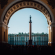 Amazing shot of Alexander Colum and  State Hermitage Museum in one photo. - PhotoDune Item for Sale