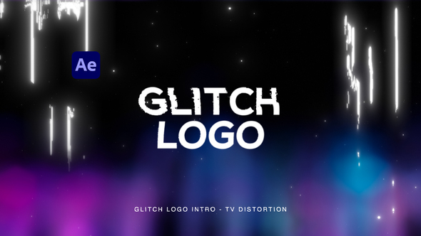 Glitch Logo Intro - TV Distortion