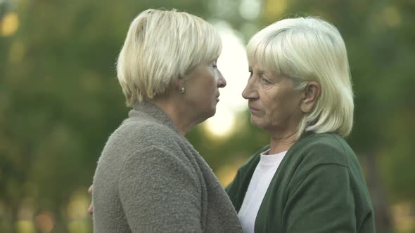 Mature Women Hugging To Support Each Other Stock Footage Videohive