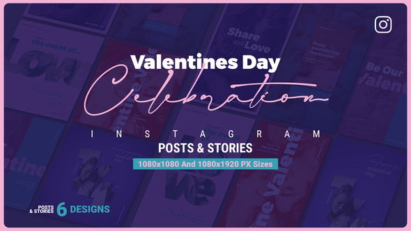 Valentine's Day Instagram Ad V112 Video Displays template preview