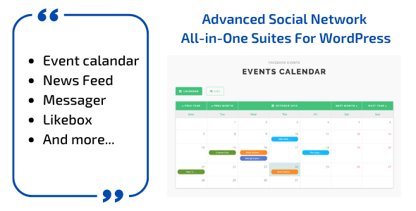 Advanced Social Network All-in-One Suites For WordPress
