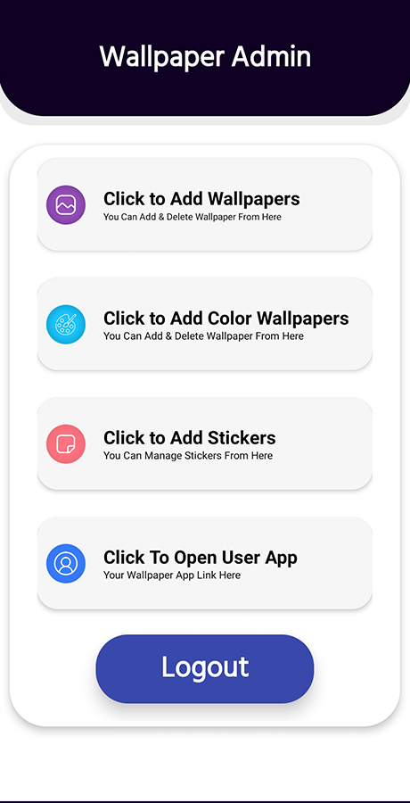 Android Wallpaper App Stickers ,Color With Admob Ads Facebook bidding ...