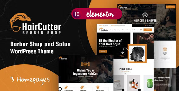 HairCutter – Barber and Salon WordPress theme