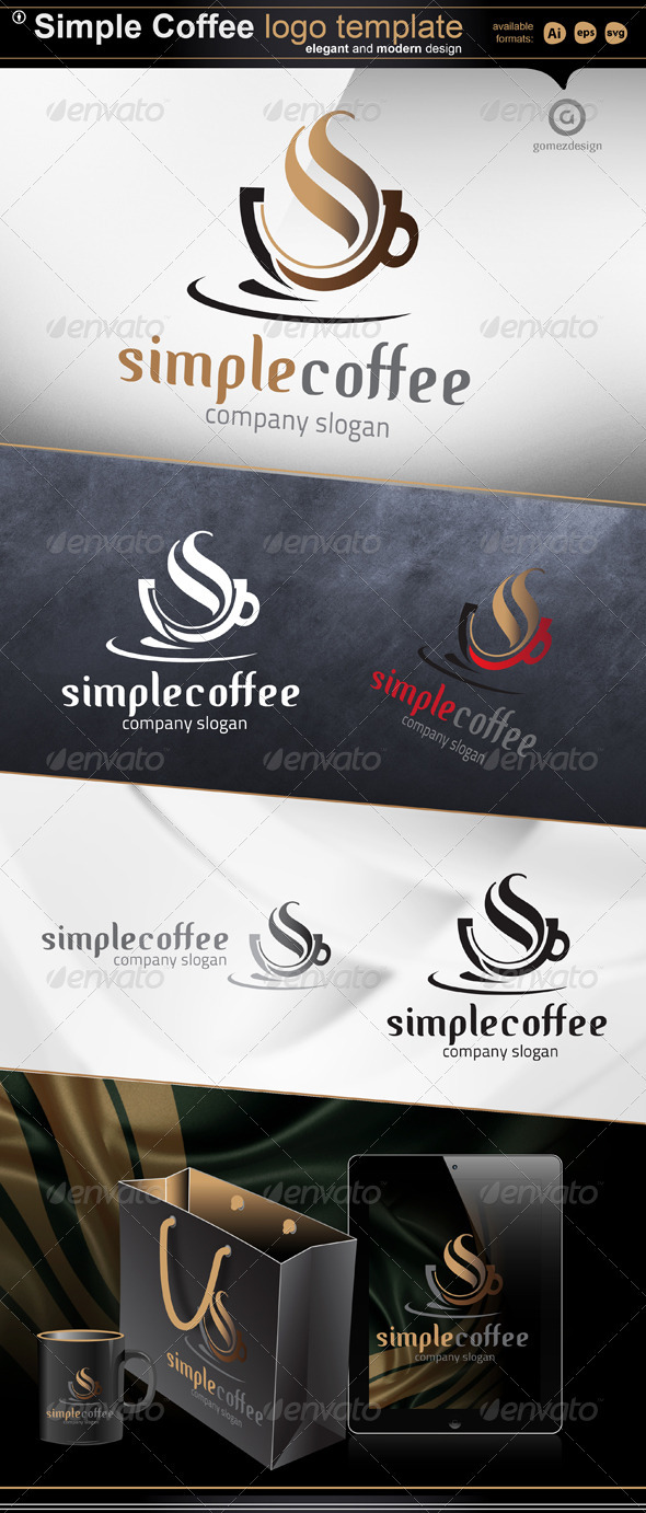 Simple Coffee - Objects Logo Templates