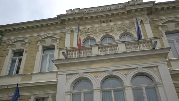 Pan right of Baiulescu House