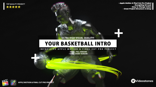 Your Basketball Intro - Basketball Opener Apple Motion Template