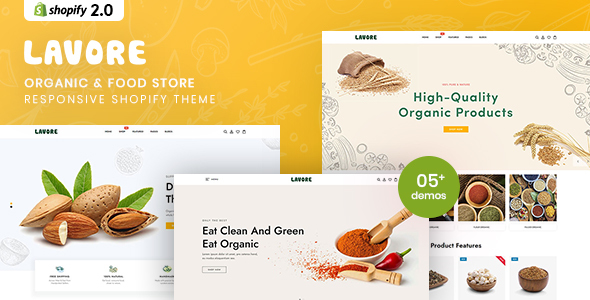 Lavore - Organic & Food Store Shopify Theme