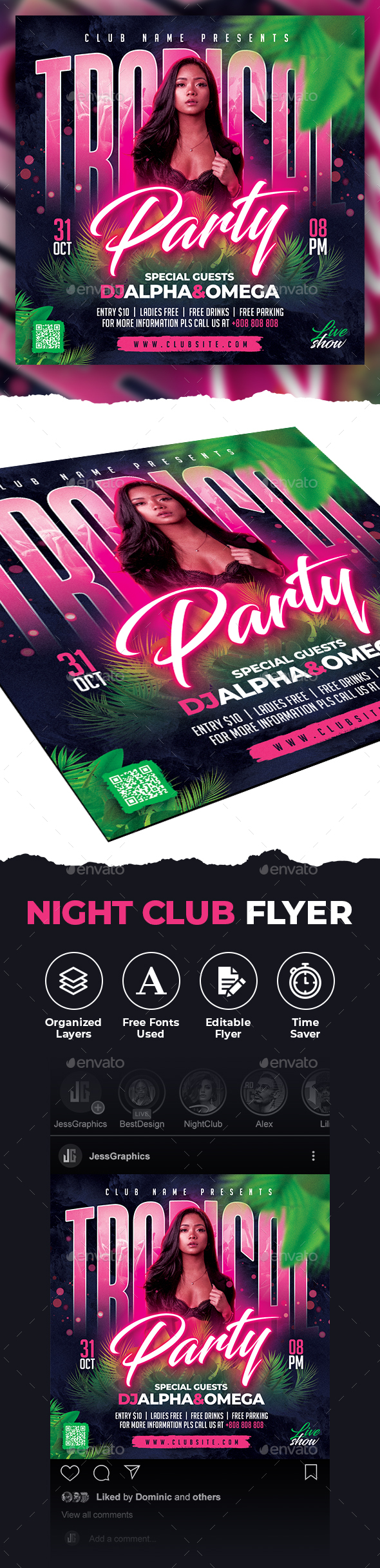 Tropical Party Flyer