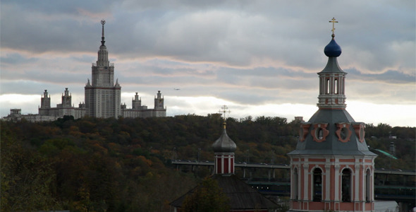 Moscow State University Sunset
