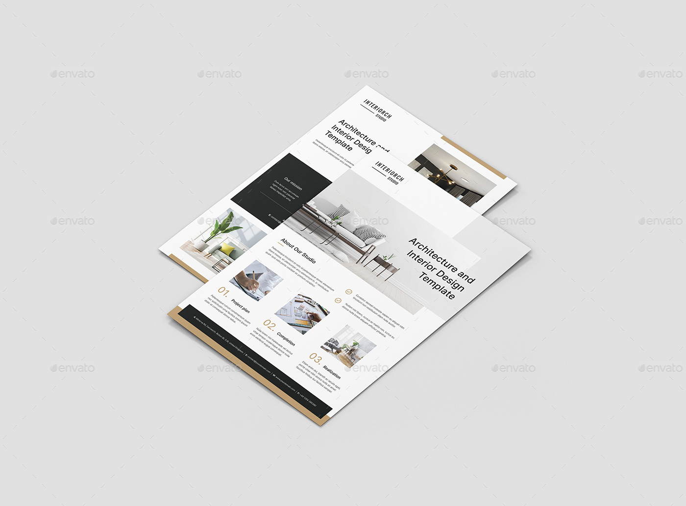 Interiorch – Architecture and Interior Design Flyer, Print Templates