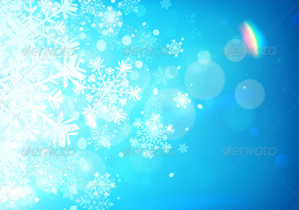 Snowflakes background - Backgrounds Decorative