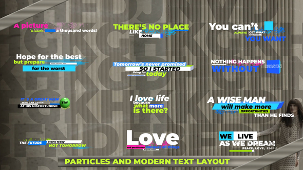 Particles and Creative Text Layout